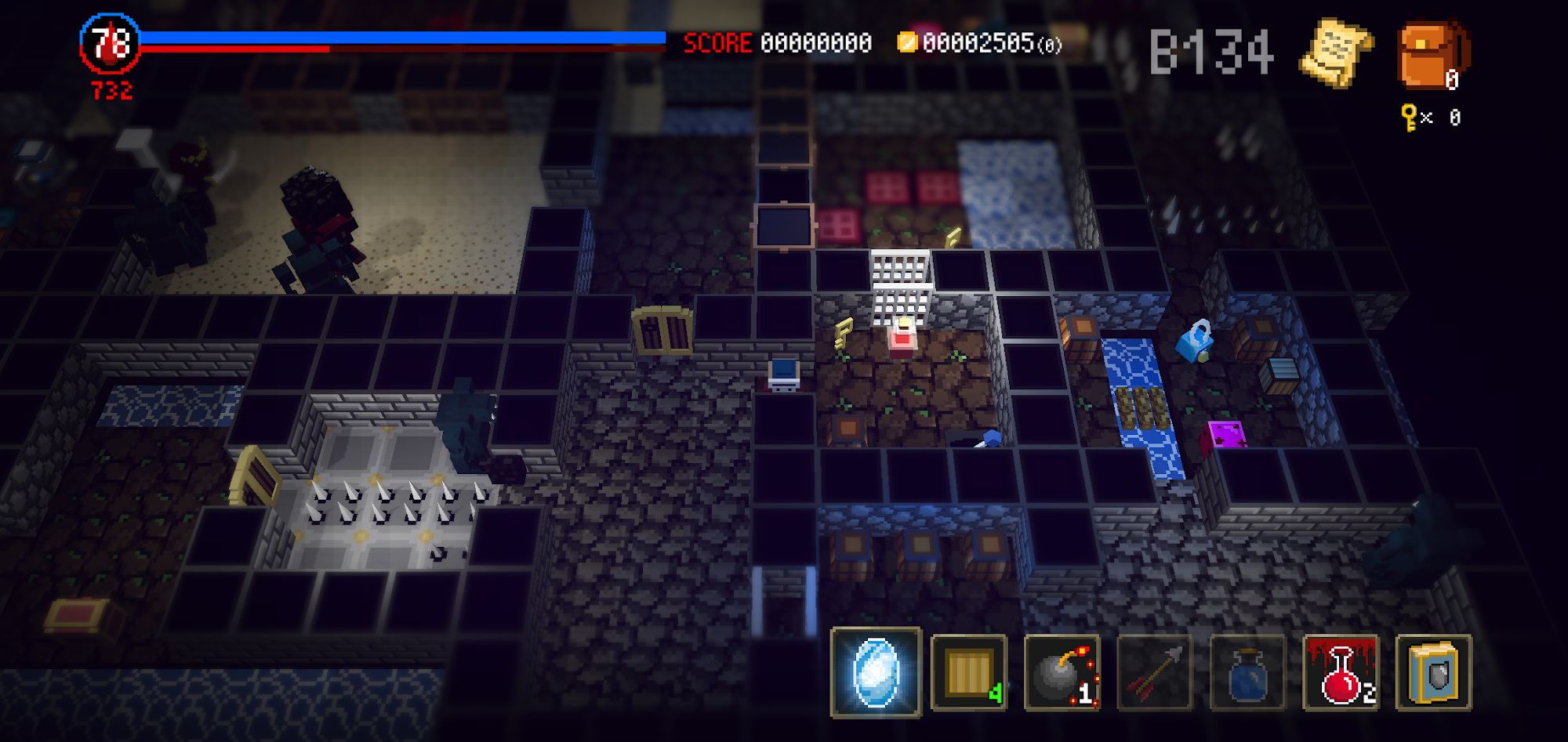 Gameplay of the Dungeon and Gravestone for Android phone or tablet.