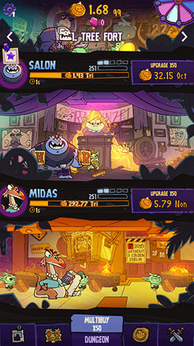 Gameplay of the Dungeon, inc. for Android phone or tablet.