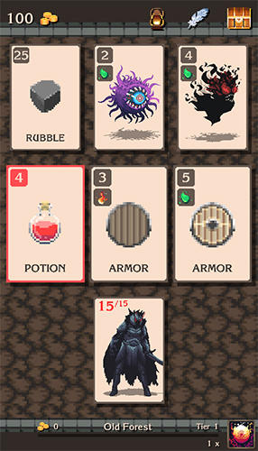 Gameplay of the Dungeon trails for Android phone or tablet.
