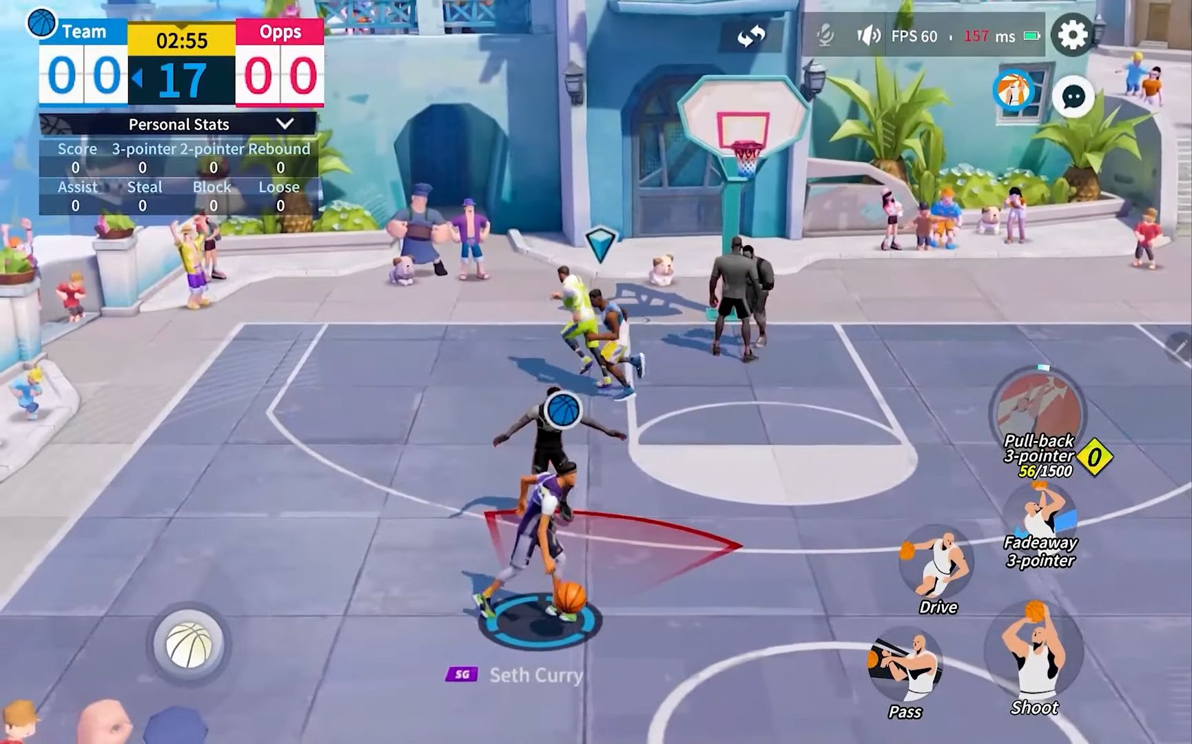 Gameplay of the Dunk City Dynasty for Android phone or tablet.