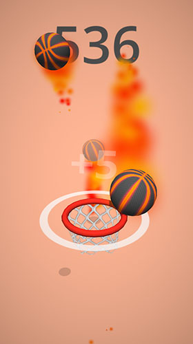 Gameplay of the Dunk hoop for Android phone or tablet.