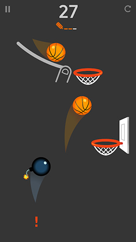 Gameplay of the Dunk line for Android phone or tablet.