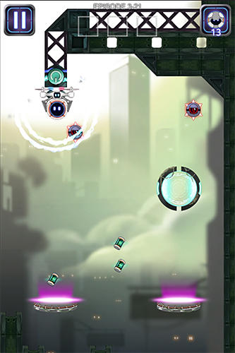 Gameplay of the Eco: Falling ball for Android phone or tablet.