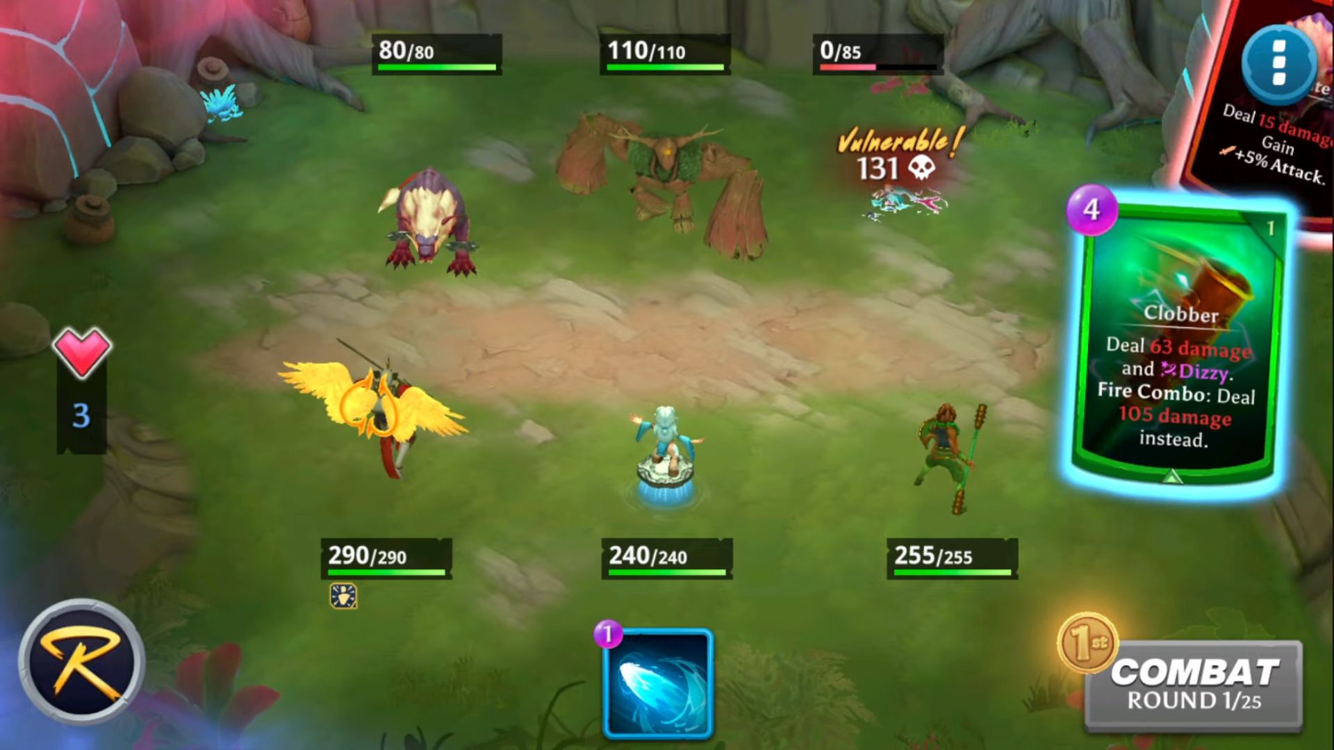 Gameplay of the Elemental Raiders for Android phone or tablet.