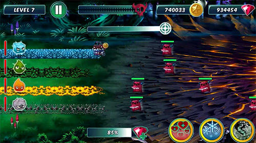 Gameplay of the Elements vs. monsters for Android phone or tablet.