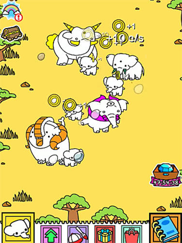 Gameplay of the Elephant evolution: Create mammoth mutants for Android phone or tablet.