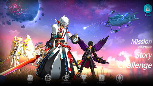 Gameplay of the Elsword M: Shadow of Luna for Android phone or tablet.