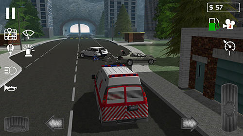 Gameplay of the Emergency ambulance simulator for Android phone or tablet.