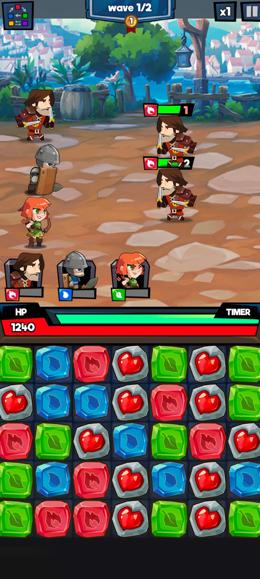 Gameplay of the Empire Knight for Android phone or tablet.