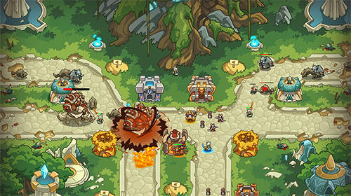 Gameplay of the Empire warriors TD: Defense battle for Android phone or tablet.