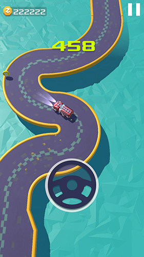 Gameplay of the Endless highway: Finger driver for Android phone or tablet.