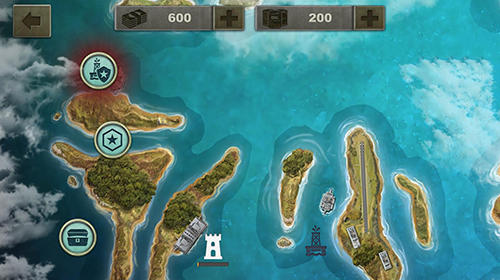 Gameplay of the Enemy waters: Submarine and warship battles for Android phone or tablet.