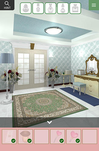 Gameplay of the Escape a beauty salon for Android phone or tablet.