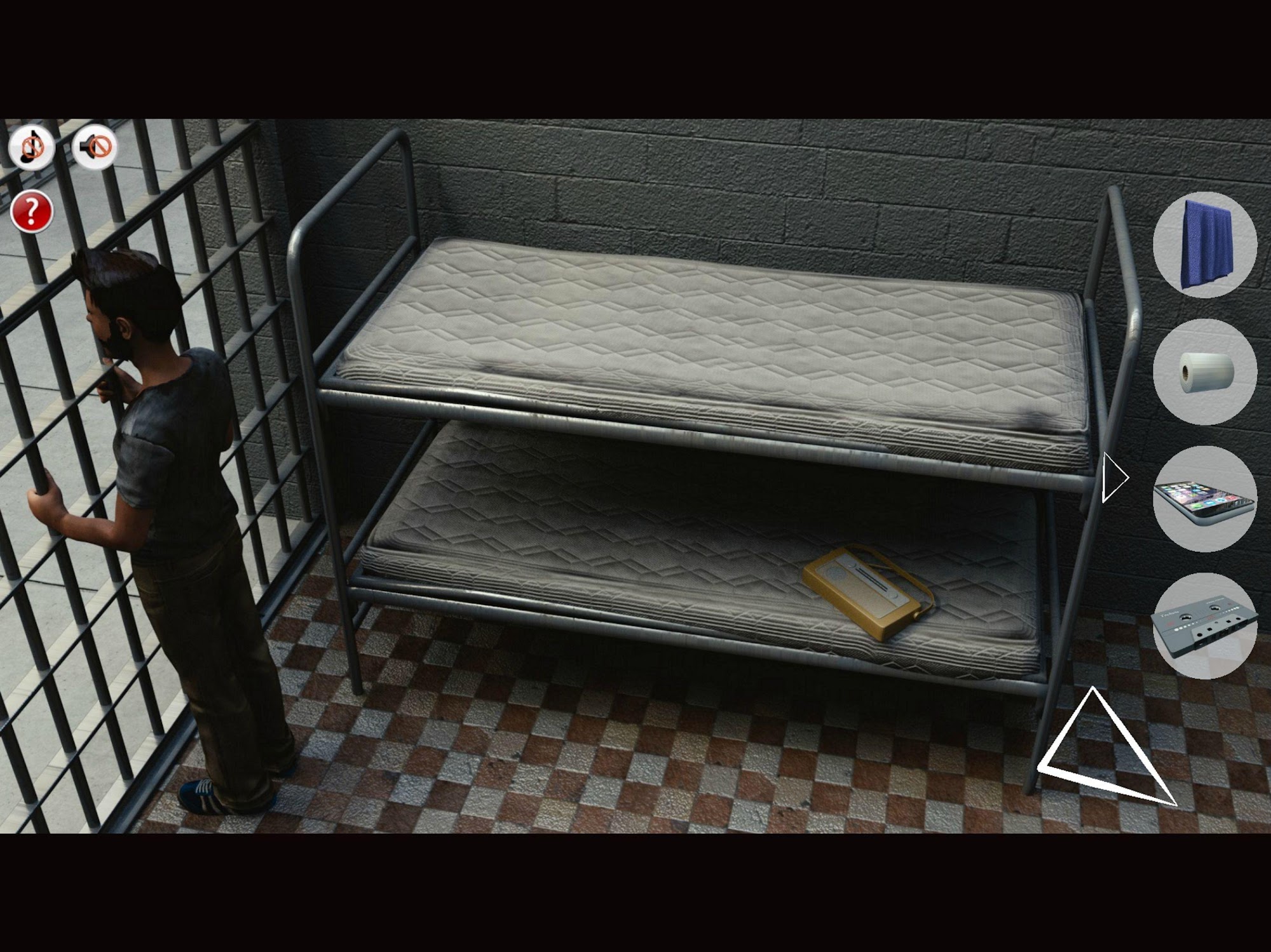 Gameplay of the Escape the Prison - Adventure Game for Android phone or tablet.
