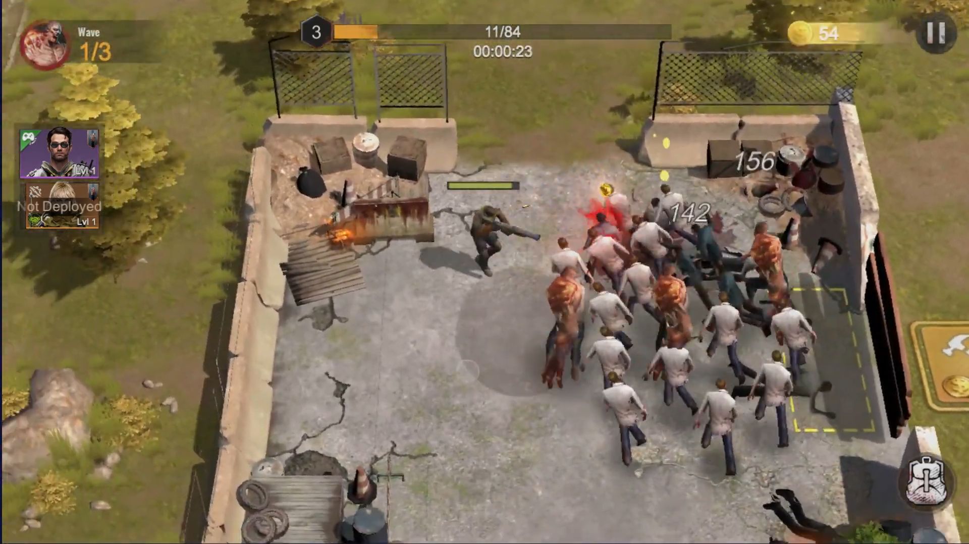 Gameplay of the Escape the Undead for Android phone or tablet.