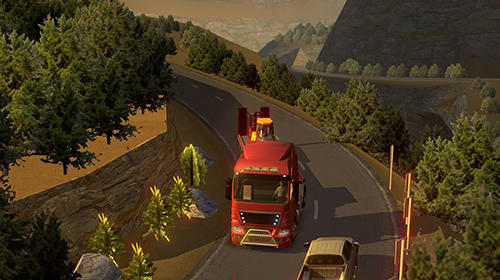Gameplay of the Euro truck driver 2018 for Android phone or tablet.