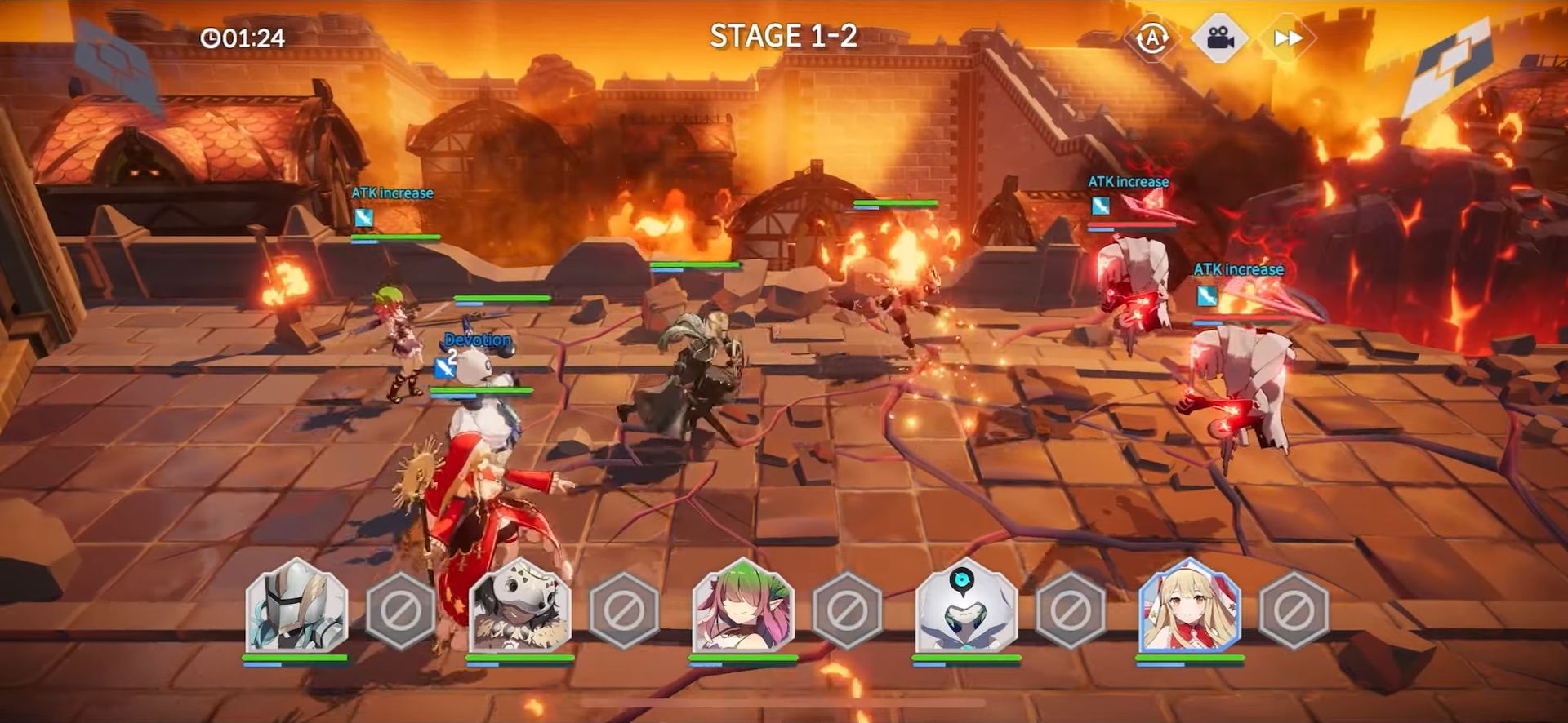 Gameplay of the Eversoul for Android phone or tablet.