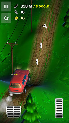 Gameplay of the Evil Mudu: Hill climbing taxi for Android phone or tablet.