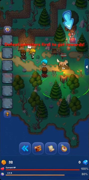 Gameplay of the Exoria Online Idle MMORPG for Android phone or tablet.