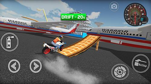 Gameplay of the Extreme bike simulator for Android phone or tablet.