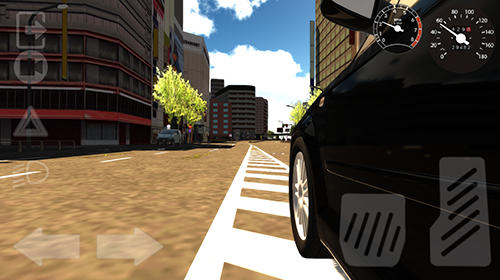 Gameplay of the Extreme car driving simulator for Android phone or tablet.