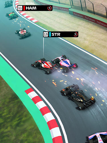 Gameplay of the F1 manager for Android phone or tablet.