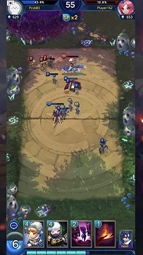 Gameplay of the Fantasy stars: Battle arena for Android phone or tablet.