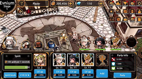 Gameplay of the Fantasy tales: Idle RPG for Android phone or tablet.