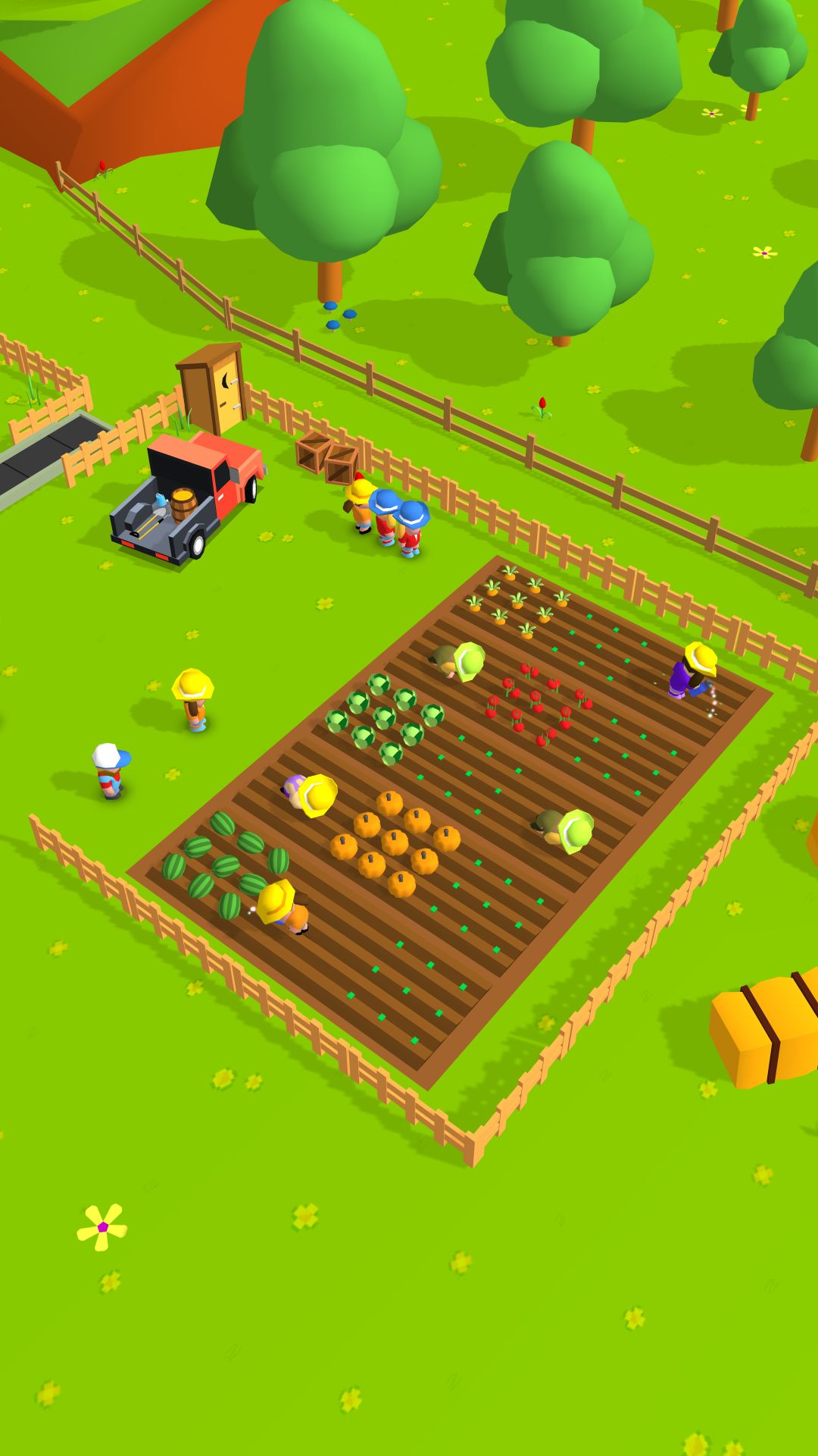 Gameplay of the Farm: Idle Empire Tycoon for Android phone or tablet.