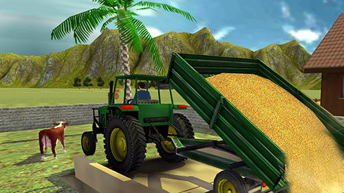 Gameplay of the Farm tractor simulator 18 for Android phone or tablet.