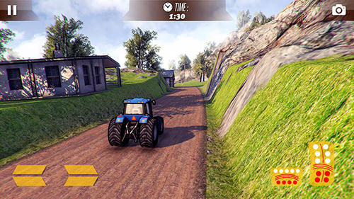 Gameplay of the Farm tractor simulator 2017 for Android phone or tablet.