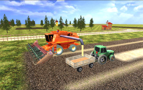 Gameplay of the Farming simulator 2017 for Android phone or tablet.