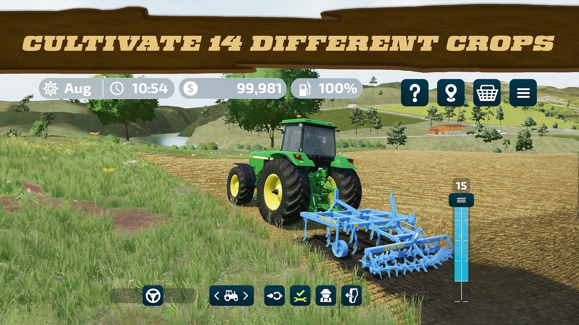 Gameplay of the Farming Simulator 23 NETFLIX for Android phone or tablet.