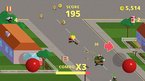 Gameplay of the Fast food rampage for Android phone or tablet.