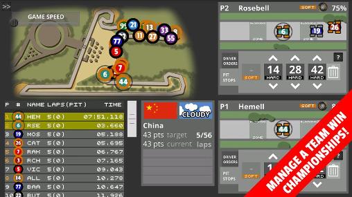 Full version of Android apk app Fastest lap racing: Manager pro for tablet and phone.