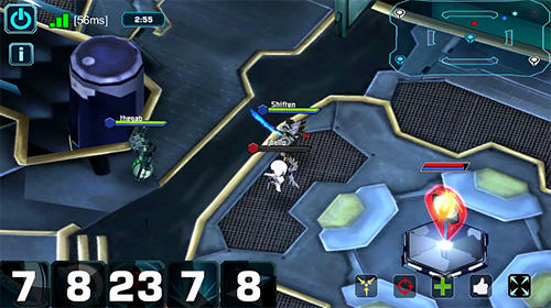 Gameplay of the Fhacktions: Real world, team PvP conquest battles for Android phone or tablet.