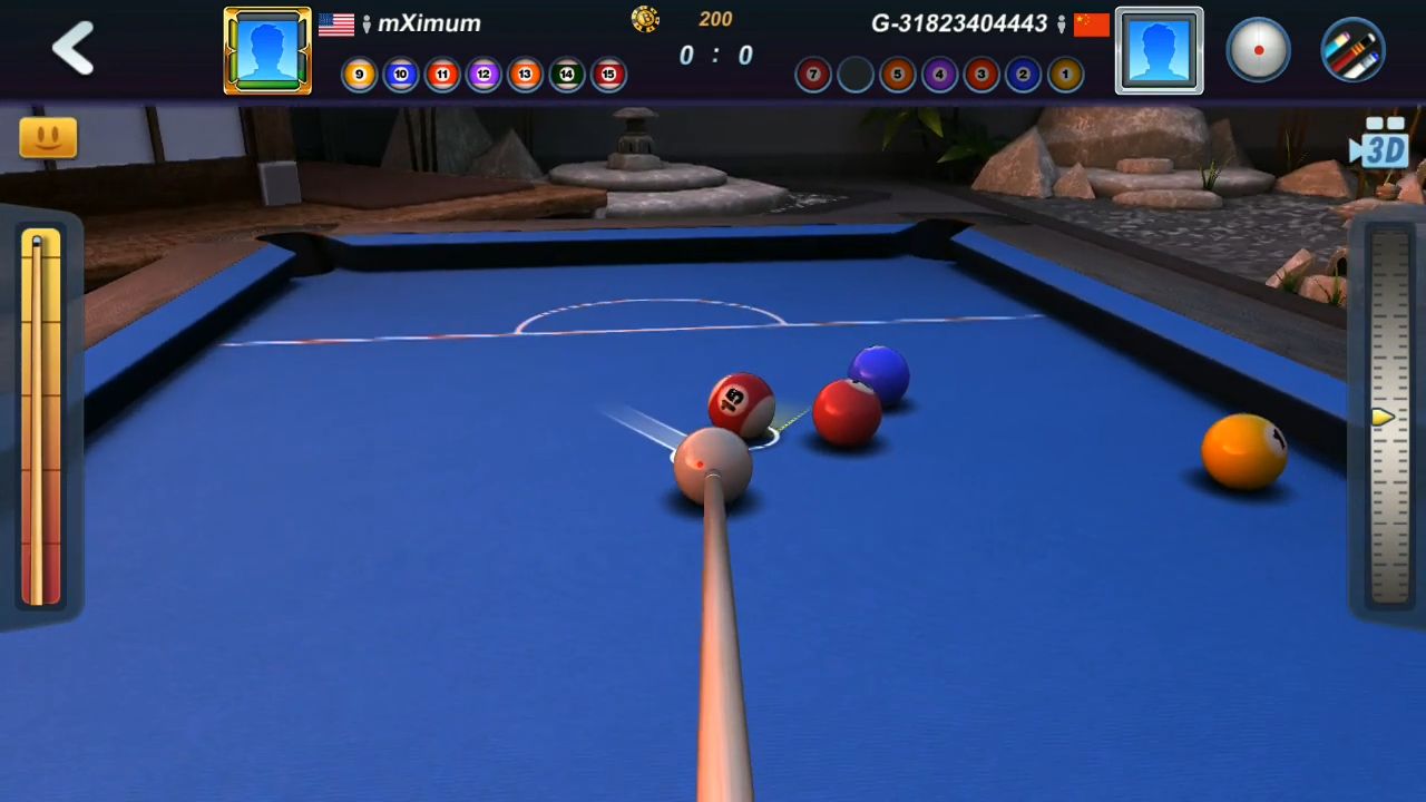 Gameplay of the Real Pool 3D 2 for Android phone or tablet.