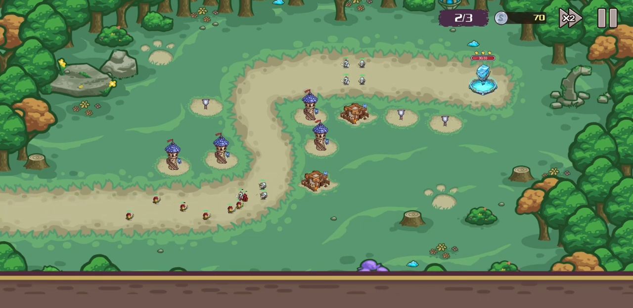 Gameplay of the Final Defense for Android phone or tablet.