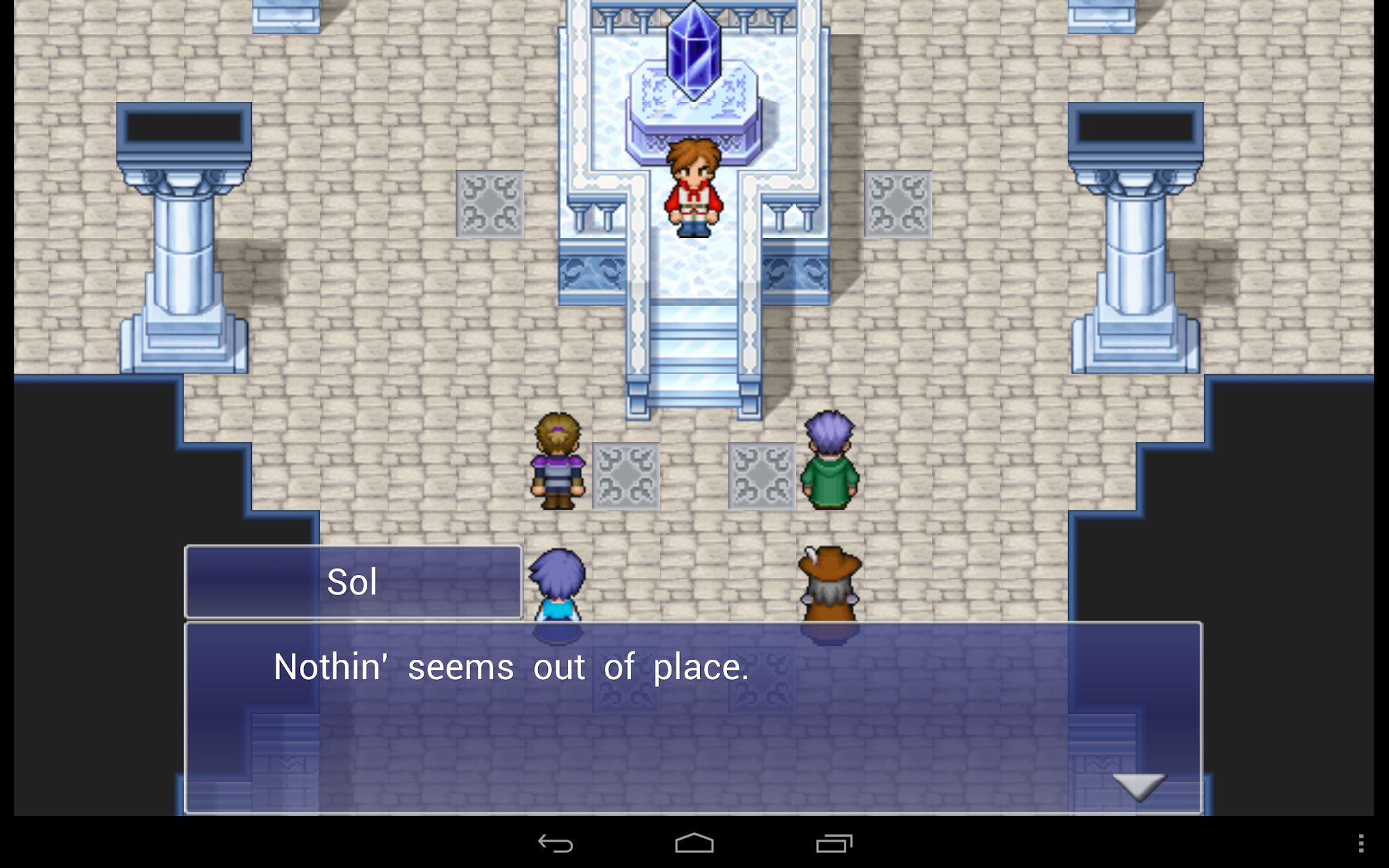 Gameplay of the FINAL FANTASY DIMENSIONS for Android phone or tablet.