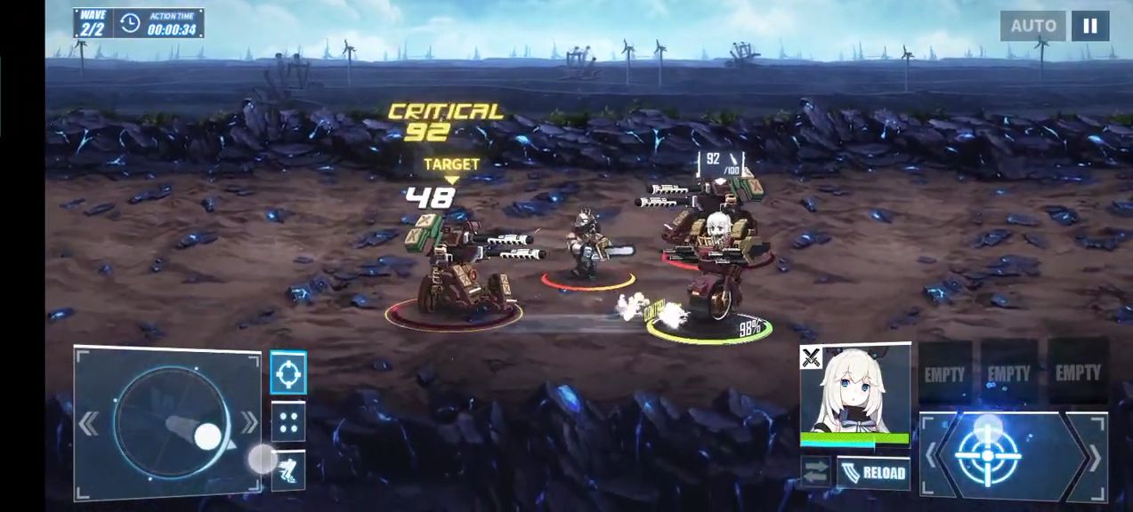 Gameplay of the Final Gear for Android phone or tablet.