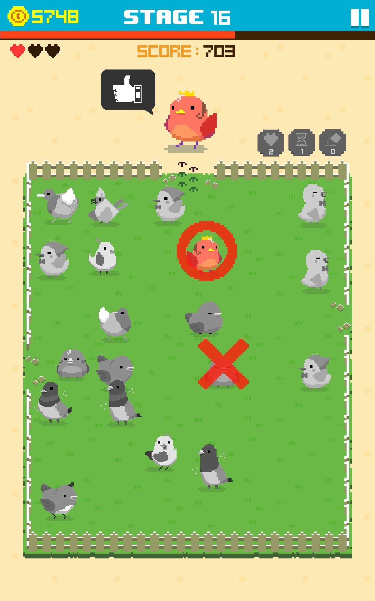 Gameplay of the Find Bird - match puzzle for Android phone or tablet.