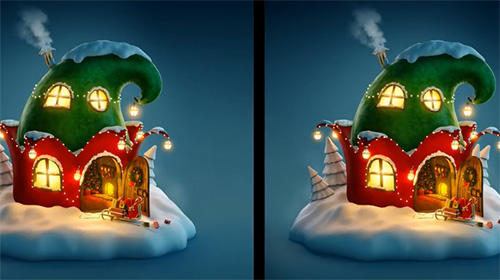 Gameplay of the Find the difference Christmas: Spot it for Android phone or tablet.
