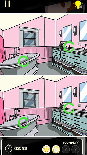 Gameplay of the Find the differences: Secret for Android phone or tablet.