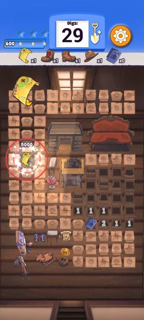 Gameplay of the Finders Sweepers Treasure Hunt for Android phone or tablet.