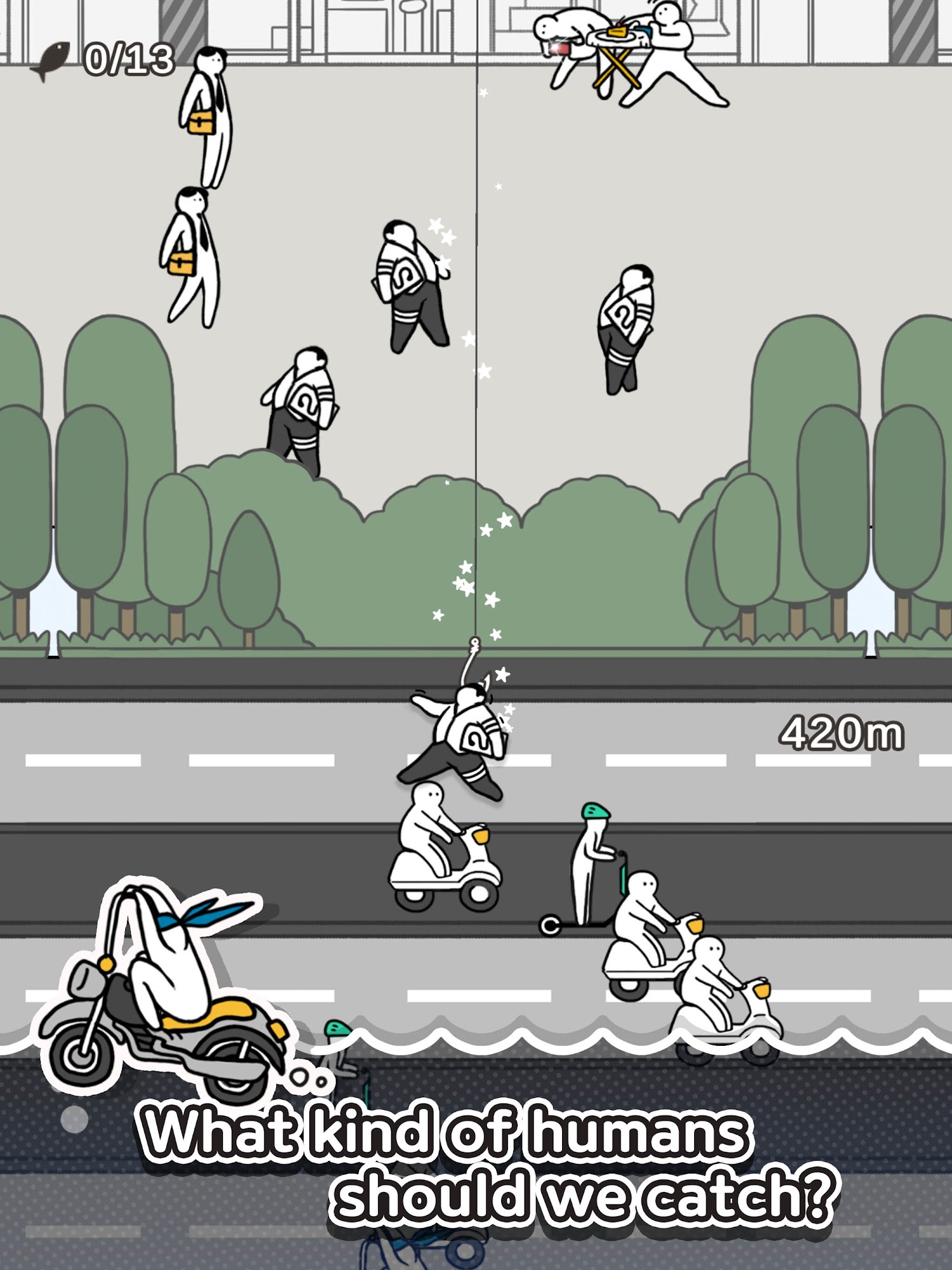 Gameplay of the Fisher Fish for Android phone or tablet.