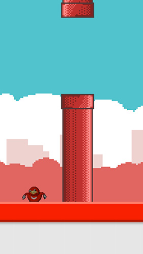 Gameplay of the Flappy ugandan knuckles for Android phone or tablet.