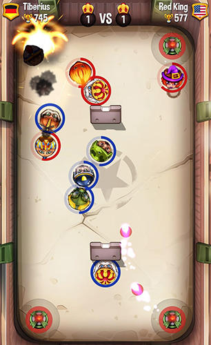 Gameplay of the Flick arena for Android phone or tablet.