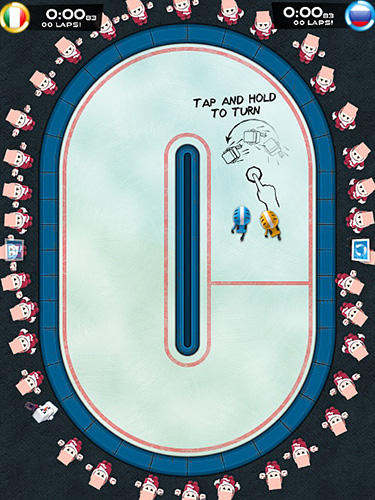 Gameplay of the Flick champions winter sports for Android phone or tablet.