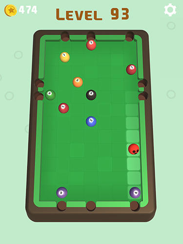 Gameplay of the Flick pool star for Android phone or tablet.