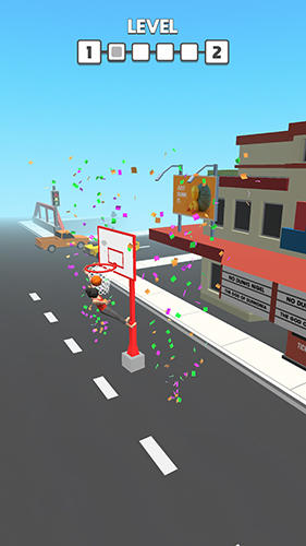 Gameplay of the Flip dunk for Android phone or tablet.
